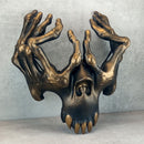Skeleton Hands Mask – Black with Bronze Accents