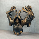 Skeleton Hands Mask – Black with Bronze Accents