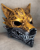 Golden Wolf Spirit Mask