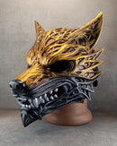 Golden Wolf Spirit Mask
