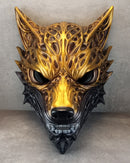 Golden Wolf Spirit Mask