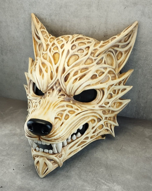 Ivory Wolf Spirit Mask