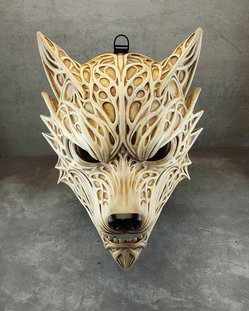 Ivory Wolf Spirit Mask