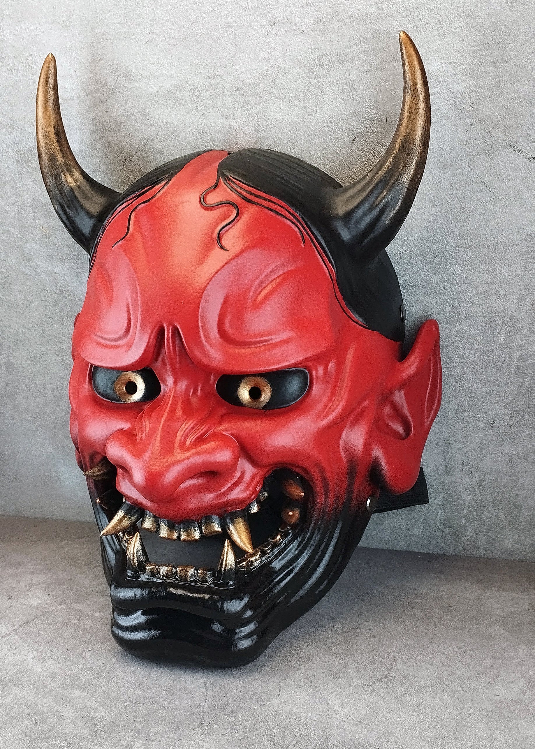 Red Hannya Oni Mask