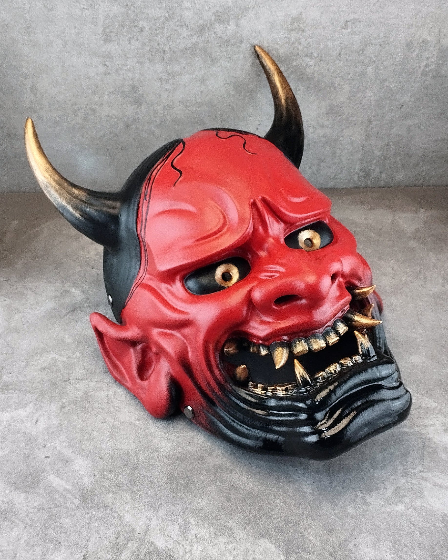 Red Hannya Oni Mask