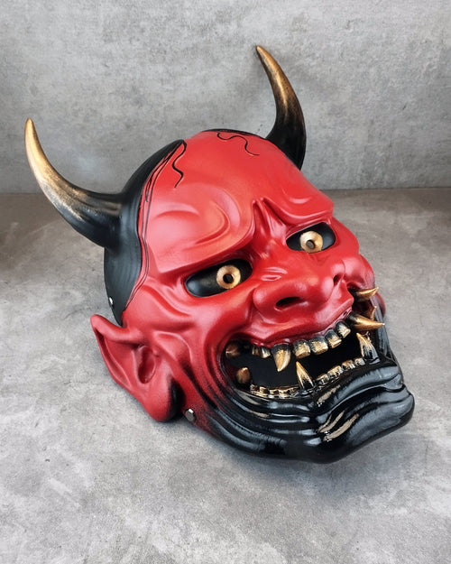 Red Hannya Oni Mask
