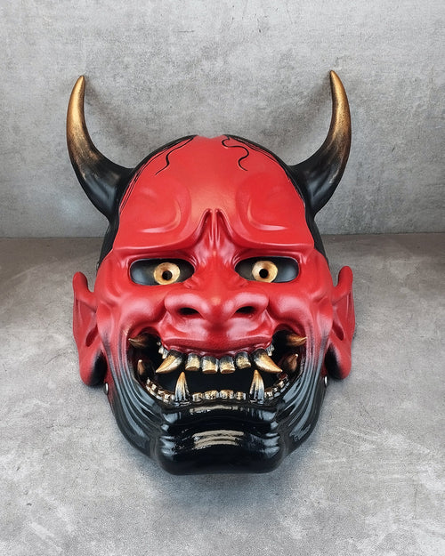 Red Hannya Oni Mask