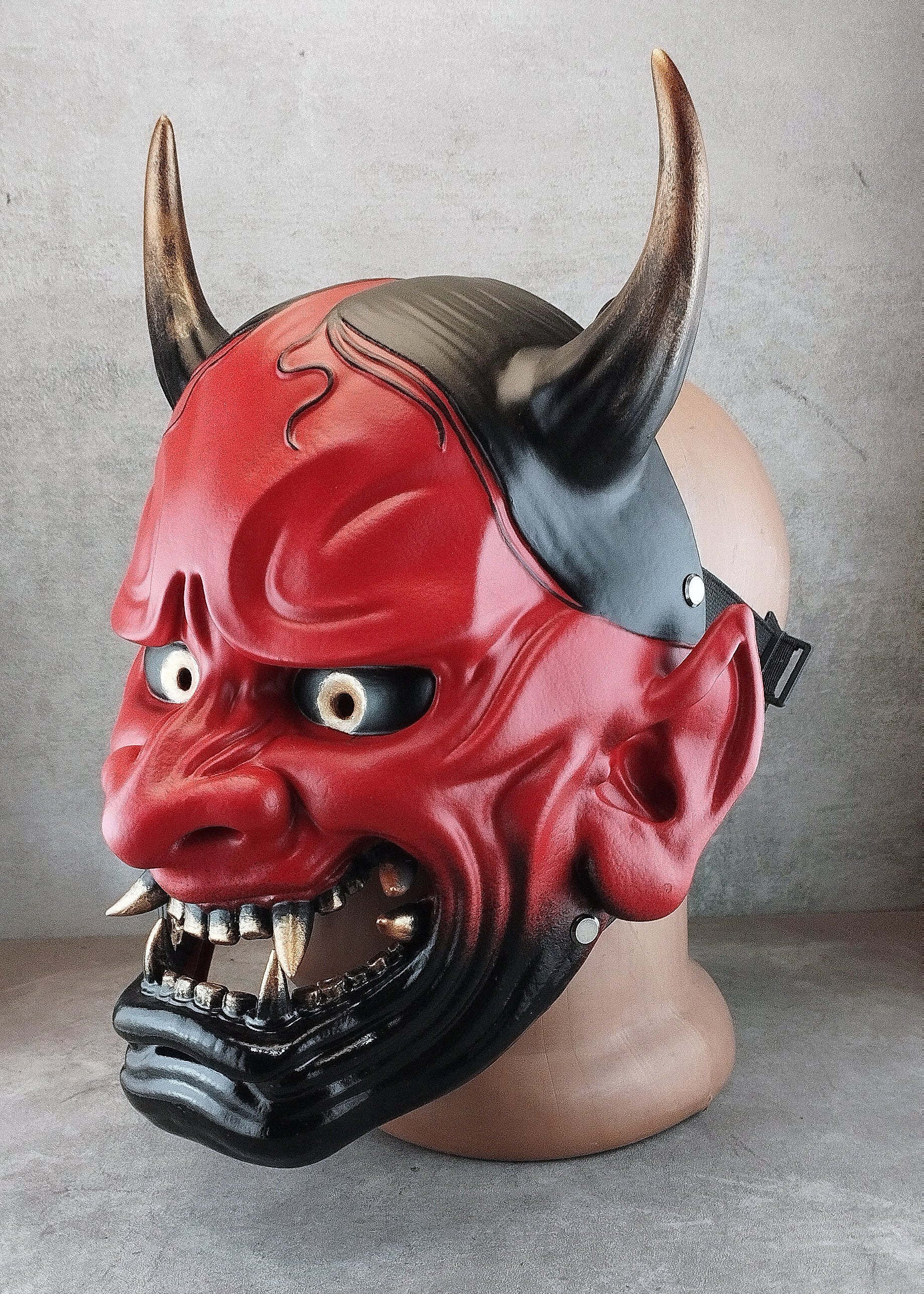 Red Hannya Oni Mask