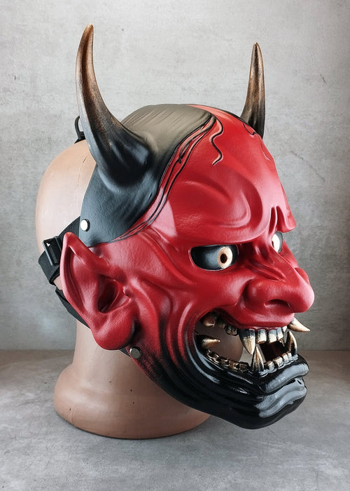 Red Hannya Oni Mask