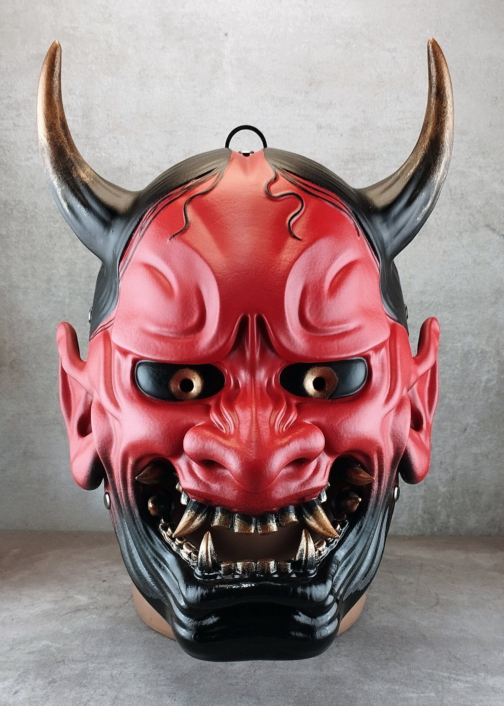 Red Hannya Oni Mask