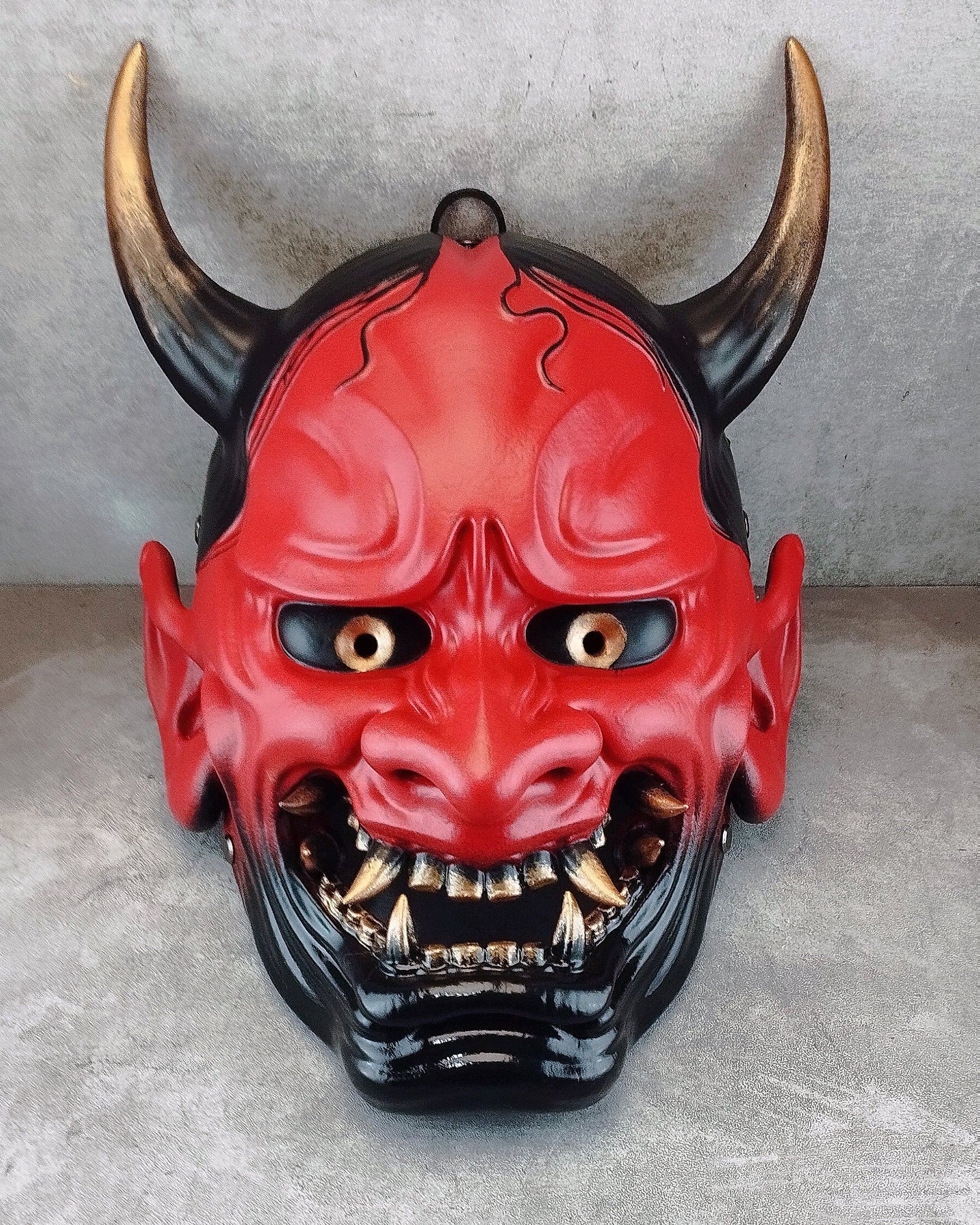 Red Hannya Oni Mask