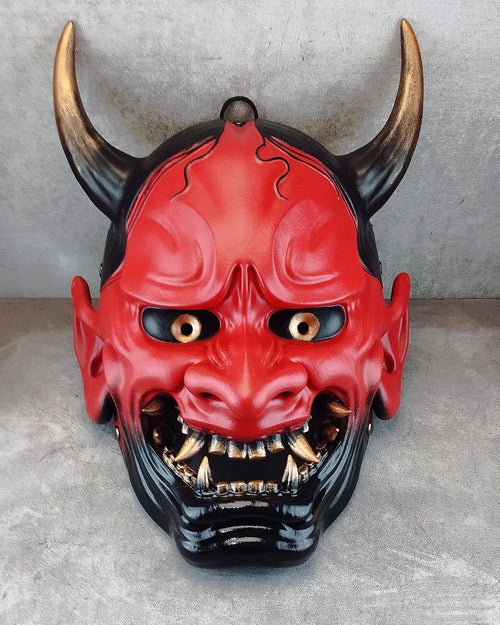 Red Hannya Oni Mask