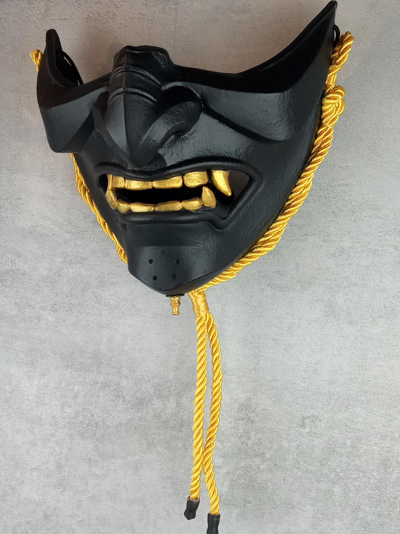 Black Half Mask – Inspired by Ghost of Tsushima