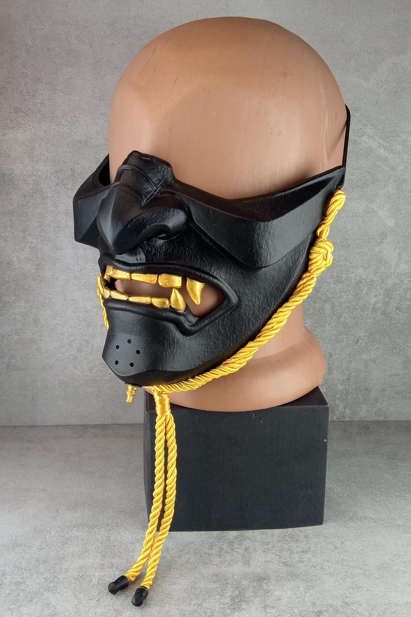 Black Half Mask – Inspired by Ghost of Tsushima