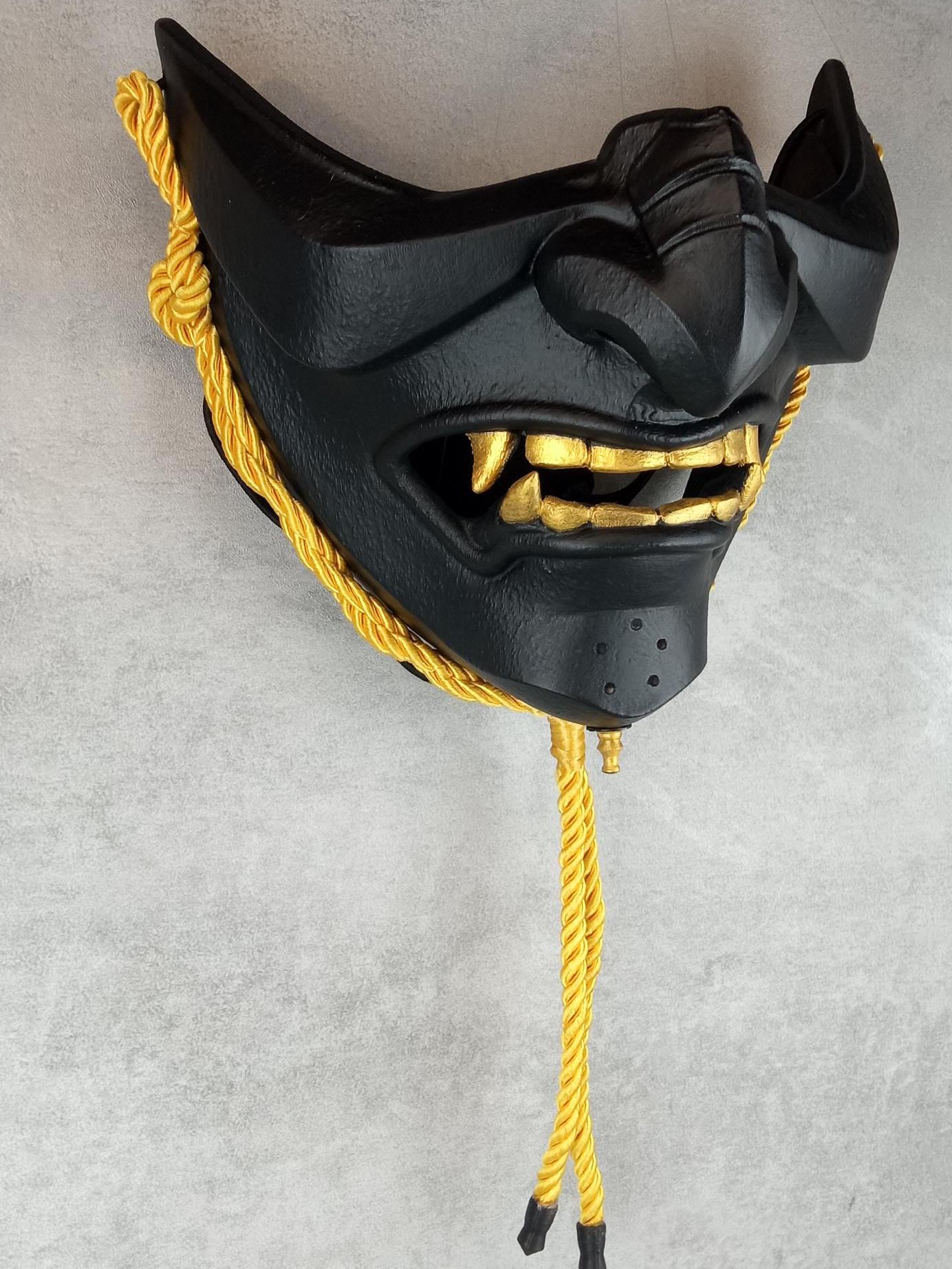 Black Half Mask – Inspired by Ghost of Tsushima
