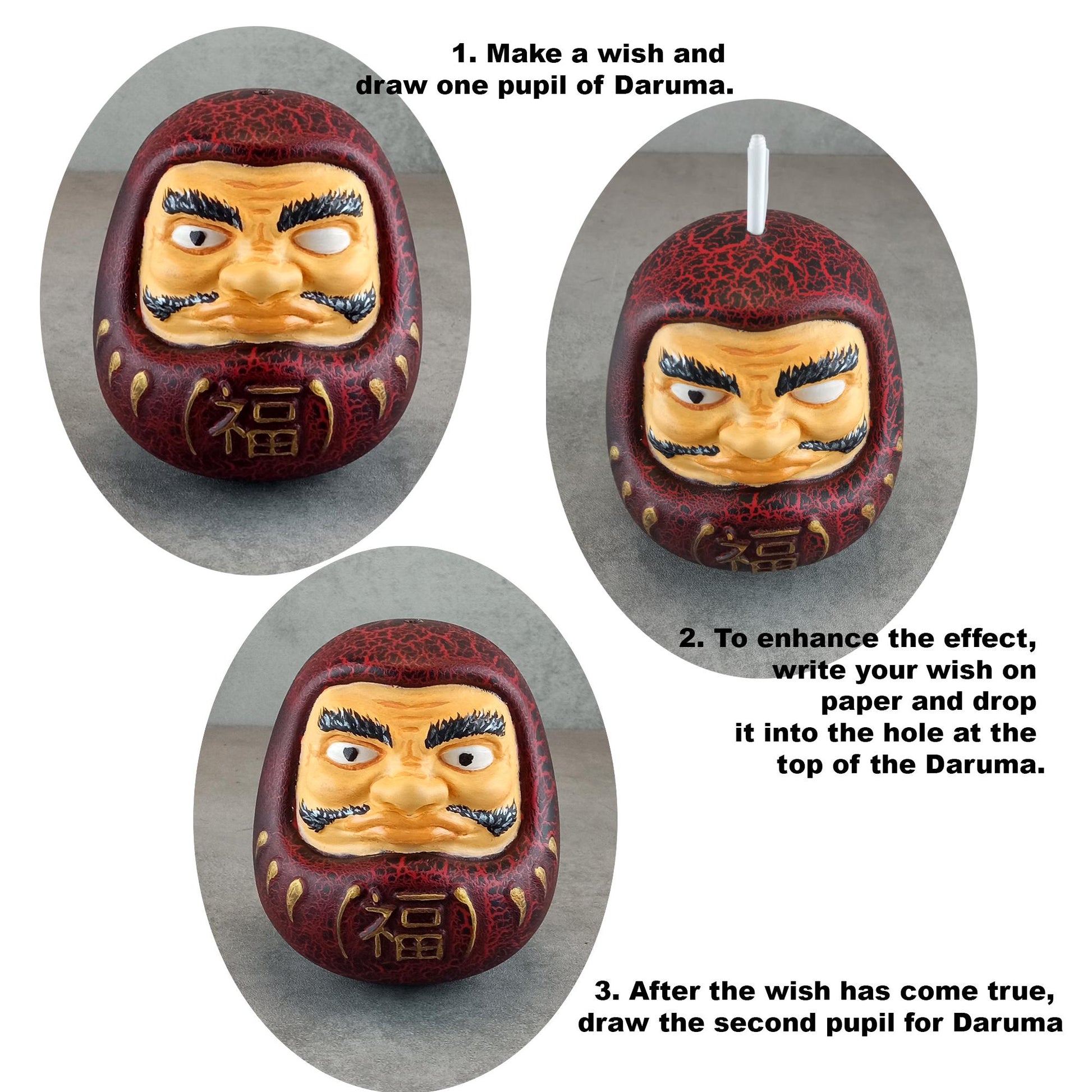 Traditionelle japanische Daruma-Puppe.