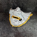 White Cracked Half Mask - Inspired by Ghost of Tsushima