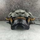 Samurai Half Mask «Grey Wrath»