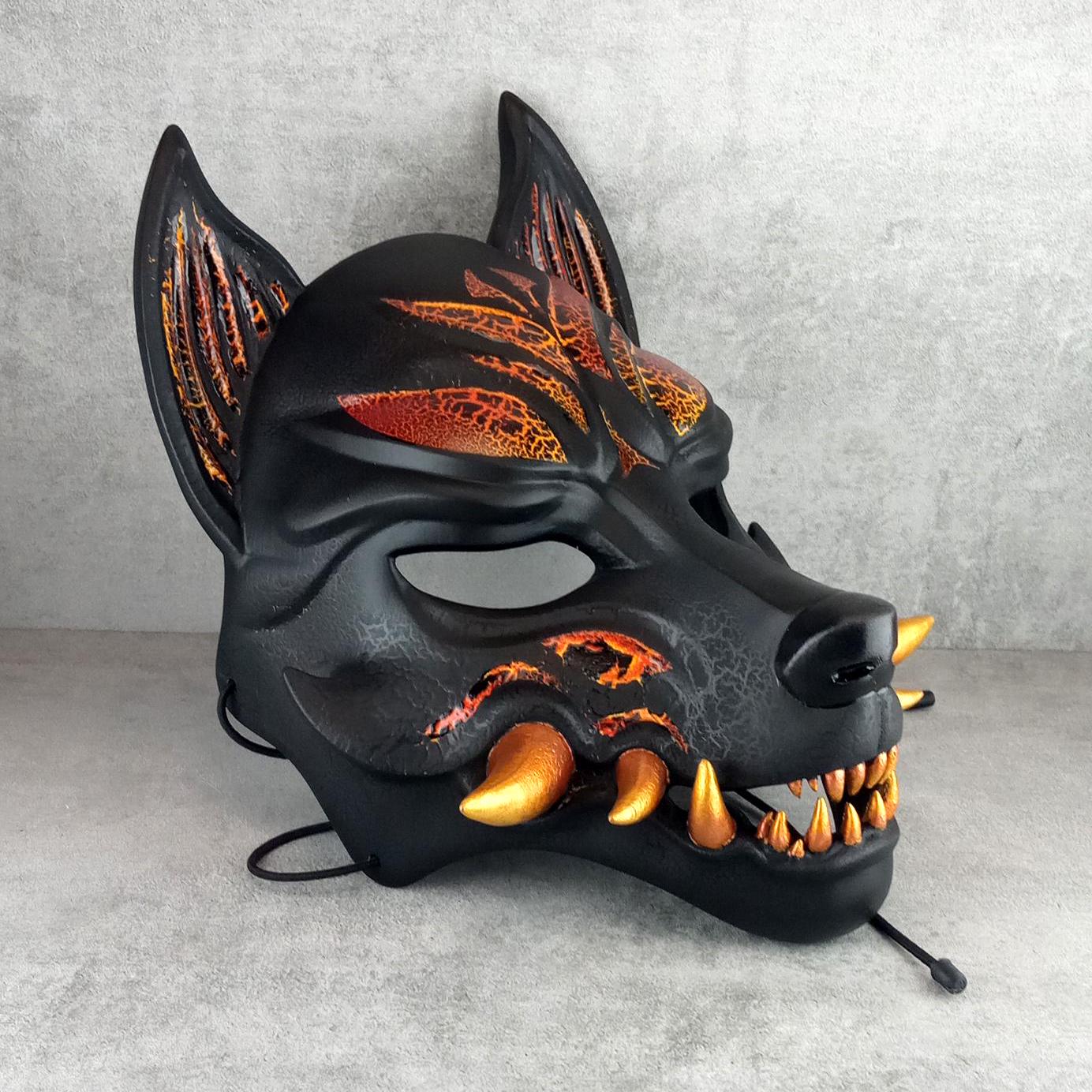 Kitsune (Ōkami) Fire Mask