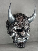 Hannya Mask Silver Marble