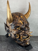 Golden Marble Demon Hannya Mask