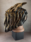 Bronze Evil Demon Mask with Large Fangs
