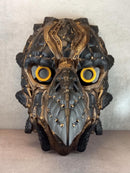 Black and Bronze Cracked Cyberpunk Raven Mask