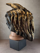 Bronze Evil Demon Mask with Large Fangs